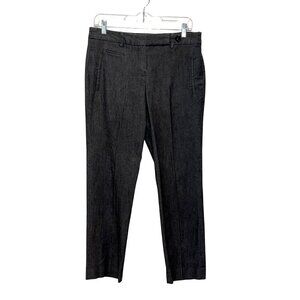 Sandro Black Stretch Flat Front Straight Leg Dress Pants Women's Size 8P